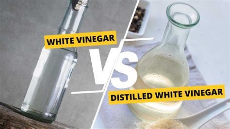 white vinegar vs distilled malt.